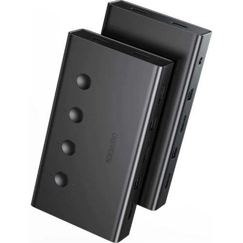 Kup [OUTLET] UGREEN CM293 4xHDMI (női) 4xUSB (női) 4xUSB-B (női) fekete KVM kapcsoló - OT-825 - {ean13} - Sklep Home Screen