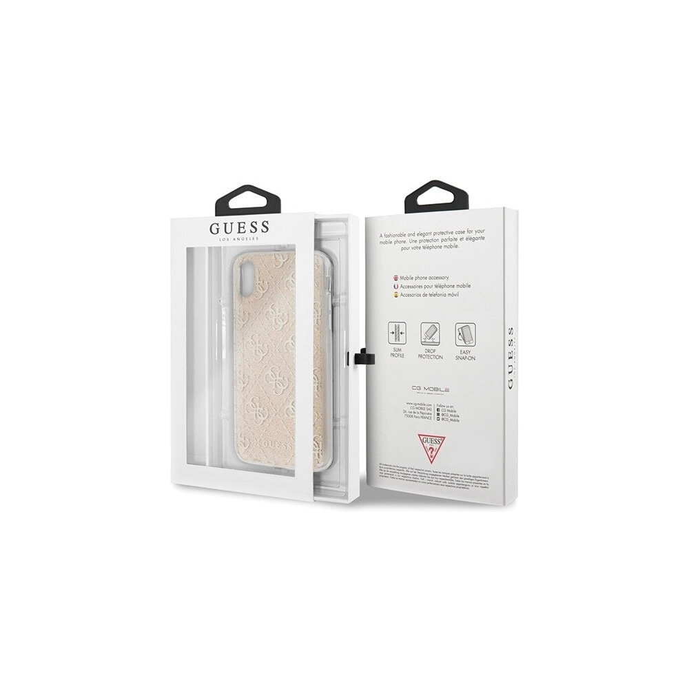 Etui Guess GUHCPXPCU4GLGO Apple iPhone X/XS złoty/gold hard case 4G Glitter