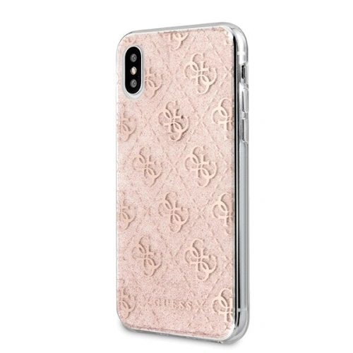 Kup Etui Guess GUHCPXPCU4GLPI Apple iPhone X/XS roz/roz hard case 4G Glitter - GUE443PNK - {ean13} - Sklep Home Screen