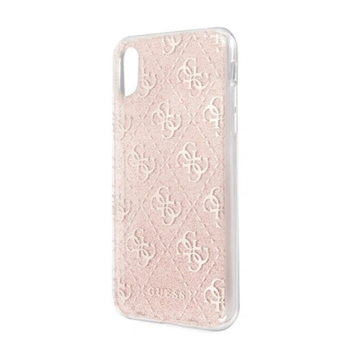 Kup Etui Guess GUHCPXPCU4GLPI Apple iPhone X/XS růžový/pink hard case 4G Glitter - GUE443PNK - {ean13} - Sklep Home Screen