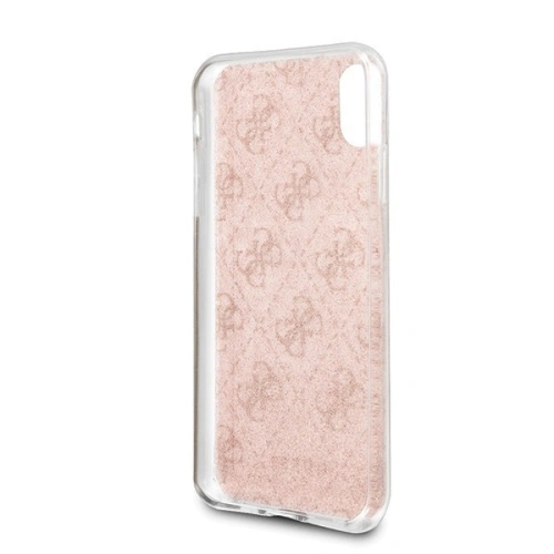 Kup Etui Guess GUHCPXPCU4GLPI Apple iPhone X/XS růžový/pink hard case 4G Glitter - GUE443PNK - {ean13} - Sklep Home Screen