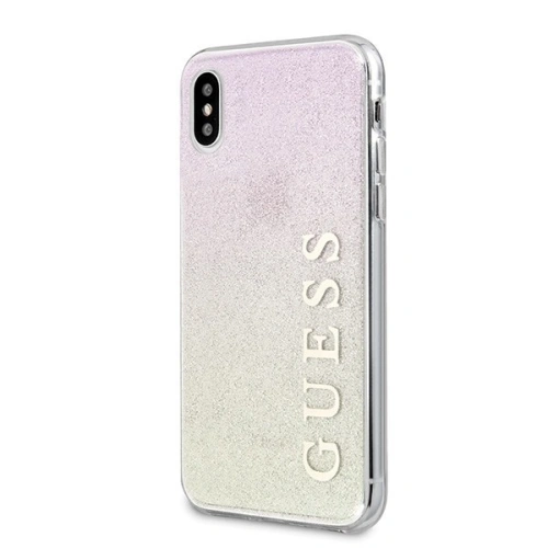 Kup Etui Guess GUHCPXPCUGLGPI Apple iPhone X/XS rozie-aurie/gold pink hard case Gradient Glitter - GUE445GLDPNK - {ean13} - Sklep Home Screen