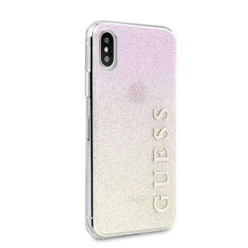 Kup Etui Guess GUHCPXPCUGLGPI Apple iPhone X/XS rozie-aurie/gold pink hard case Gradient Glitter - GUE445GLDPNK - {ean13} - Sklep Home Screen