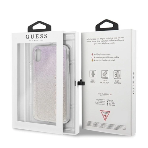 Kup Etui Guess GUHCPXPCUGLGPI Apple iPhone X/XS rozie-aurie/gold pink hard case Gradient Glitter - GUE445GLDPNK - {ean13} - Sklep Home Screen