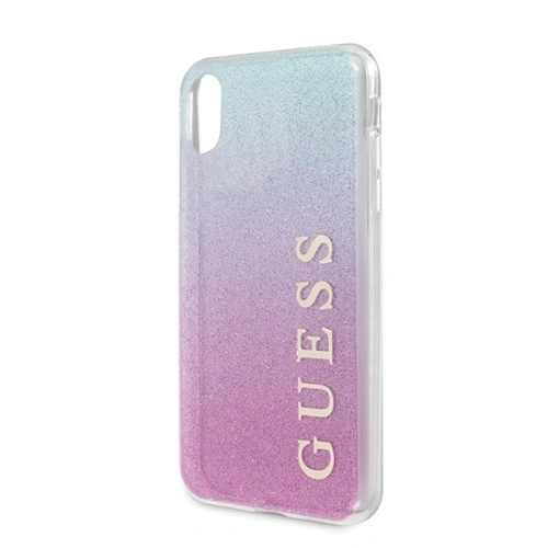 Kup Guess Apple Tasche GUHCPXPCUGLPBL iPhone X/XS rosa/blau/rosa blau Hartschale Gradient Glitter - GUE446PNKBLU - {ean13} - Sklep Home Screen