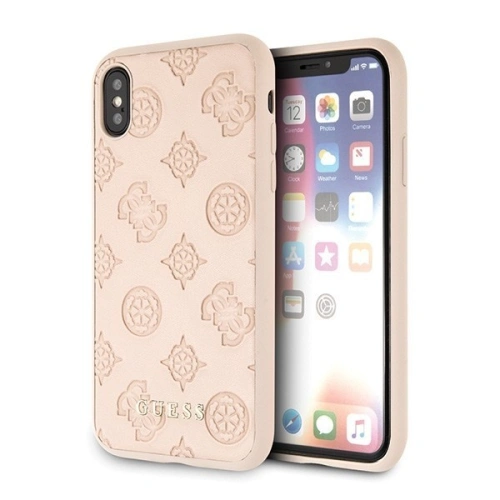 Kup Guess Apple Fall GUHCPXPELLP iPhone X/XS Latte harten Fall Peony Collection - GUE447LATT - {ean13} - Sklep Home Screen