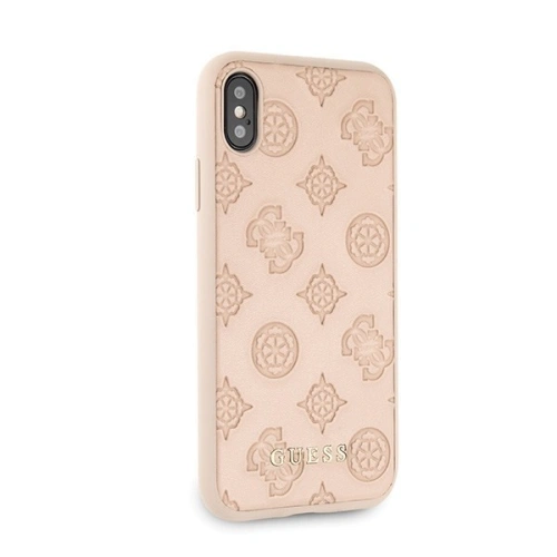 Kup Etui Guess GUHCPXPELLP Apple iPhone X/XS latte hard case Peony Collection - GUE447LATT - {ean13} - Sklep Home Screen