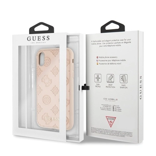 Kup Etui Guess GUHCPXPELLP Apple iPhone X/XS latte hard case Peony Collection - GUE447LATT - {ean13} - Sklep Home Screen