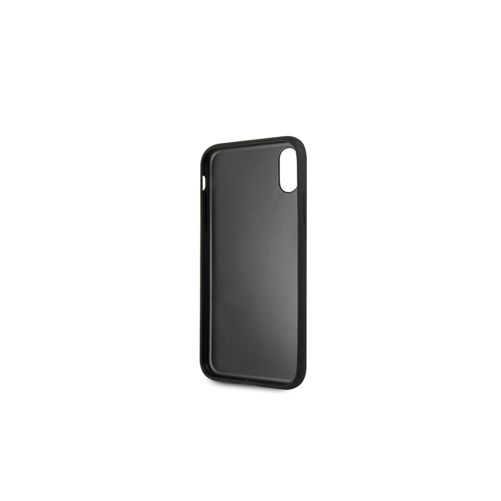 Etui Guess GUHCPXRSSASBK Apple iPhone X/XS czarny/black hard case Saffiano 4G Circle Logo