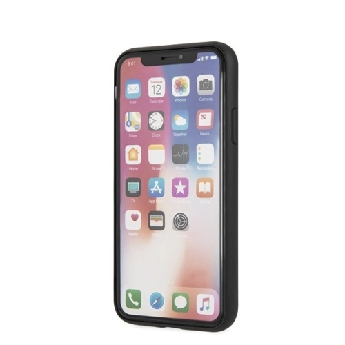 Kup Guess Apple Tasche GUHCPXRSSASBK iPhone X/XS schwarz/schwarz Hartschale Saffiano 4G Circle Logo - GUE448BLK - {ean13} - Sklep Home Screen