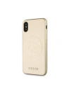 Kup Etui Guess GUHCPXRSSASGO Apple iPhone X/XS auriu/gold hard case Saffiano 4G Circle Logo - GUE449GLD - {ean13} - Sklep Home Screen