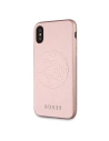 Kup Etui Guess GUHCPXRSSASRG Apple iPhone X/XS rózsaszín-arany/hardveres tok Saffiano 4G Circle Logo - GUE450RS - {ean13} - Sklep Home Screen