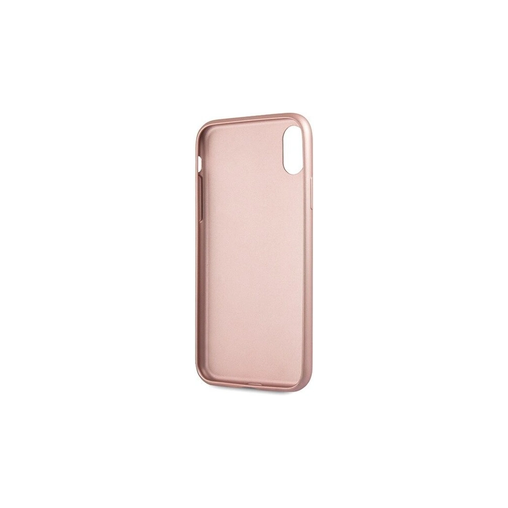 Etui Guess GUHCPXRSSASRG Apple iPhone X/XS różowo-złoty/rose gold hard case Saffiano 4G Circle Logo