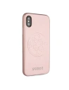 Kup Etui Guess GUHCPXRSSASRG Apple iPhone X/XS rózsaszín-arany/hardveres tok Saffiano 4G Circle Logo - GUE450RS - {ean13} - Sklep Home Screen