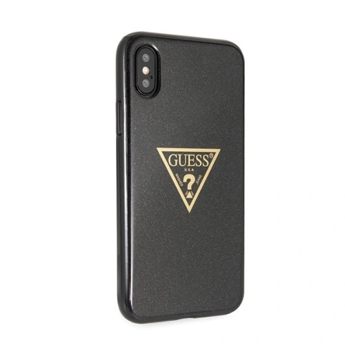 Kup Guess Apple Tasche GUHCPXSGTLBK iPhone X/XS schwarz/schwarz Hartschale Glitter Triangle - GUE451BLK - {ean13} - Sklep Home Screen