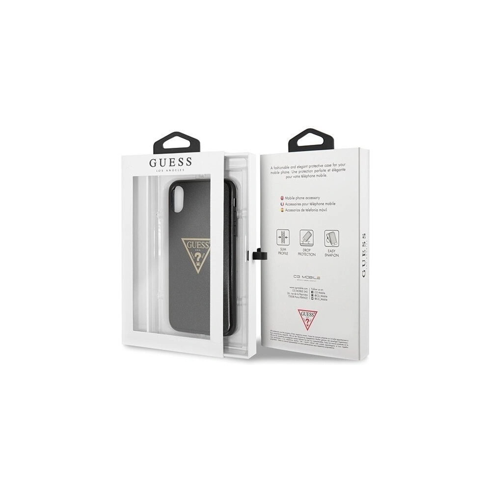 Etui Guess GUHCPXSGTLBK Apple iPhone X/XS czarny/black hard case Glitter Triangle