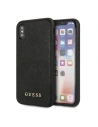 Guess Apple Tasche GUHCPXSLSABK iPhone X/XS schwarz/schwarz Hartschale Saffiano Silikon