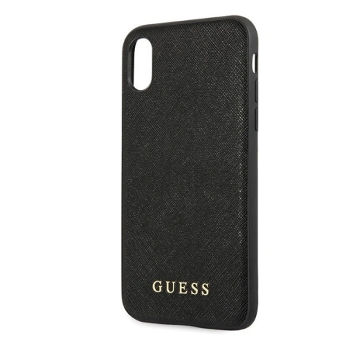 Kup Guess Apple Tasche GUHCPXSLSABK iPhone X/XS schwarz/schwarz Hartschale Saffiano Silikon - GUE452BLK - {ean13} - Sklep Home Screen