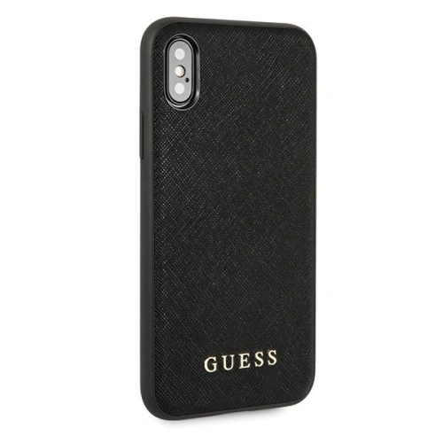 Kup Guess Apple Tasche GUHCPXSLSABK iPhone X/XS schwarz/schwarz Hartschale Saffiano Silikon - GUE452BLK - {ean13} - Sklep Home Screen