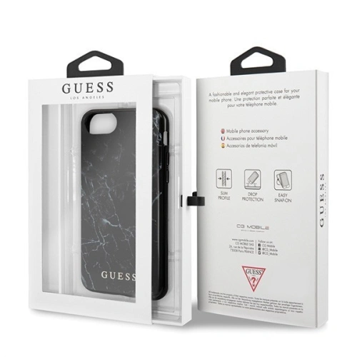 Kup Etui Guess GUHI8PCUMABK Apple iPhone SE 2022/SE 2020/8/7 negru/black Marble - GUE455BLK - {ean13} - Sklep Home Screen