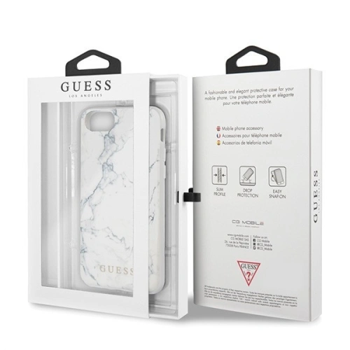 Buy Guess GUHI8PCUMAWH Apple iPhone SE 2022/SE 2020/8/7 white Marble - GUE456WHT - {ean13} - Home Screen Store Europe
