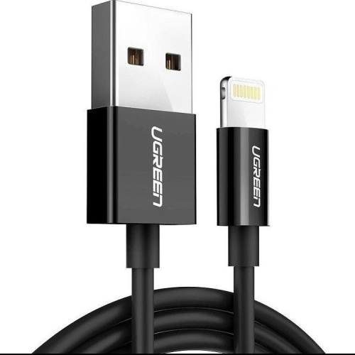 Kup Niklovaný Lightning kabel UGREEN MFi 2m (černý) - UGR276BLK - {ean13} - Sklep Home Screen