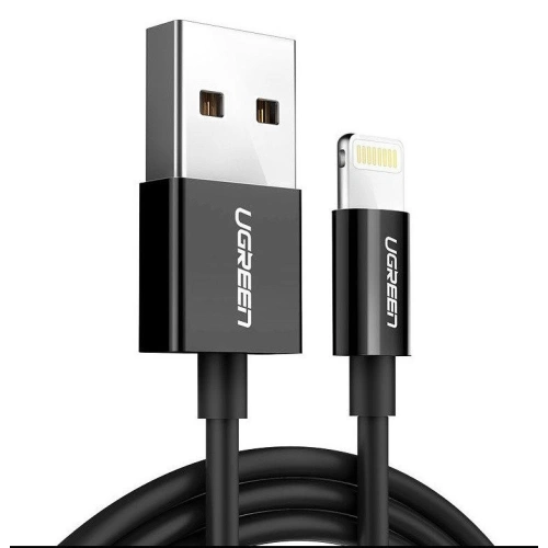 Kup Niklovaný Lightning kabel UGREEN MFi 1m (černý) - UGR275BLK - {ean13} - Sklep Home Screen
