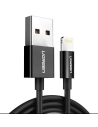 Cablu Lightning UGREEN MFi 1m (negru) cu finisaj nichelat