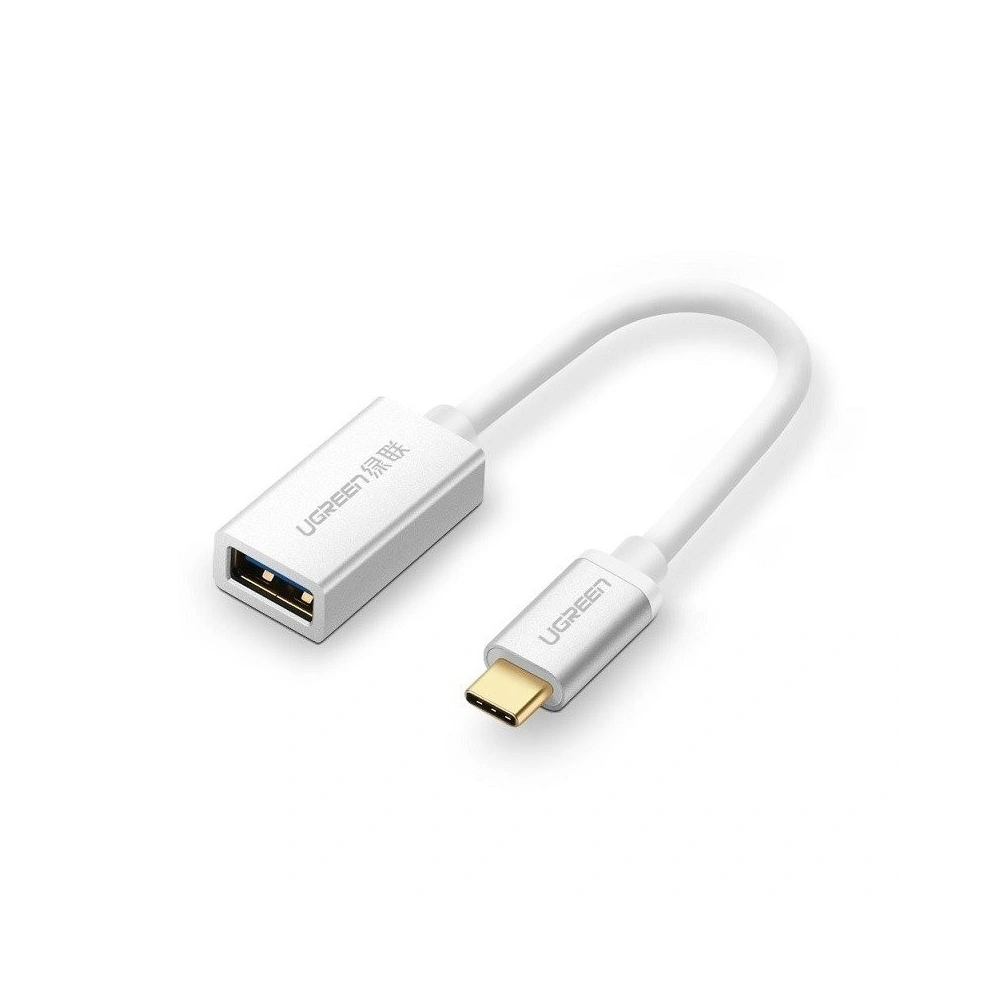 Adapter OTG USB-C 3.0 UGREEN (aluminiowy) srebrny