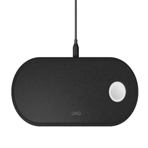 Kup UNIQ Încărcător inductiv Aereo 3 în 1 10W Încărcare rapidă negru/negru cărbune (LITHOS Collective) - UNIQ160BLK - {ean13} - Sklep Home Screen