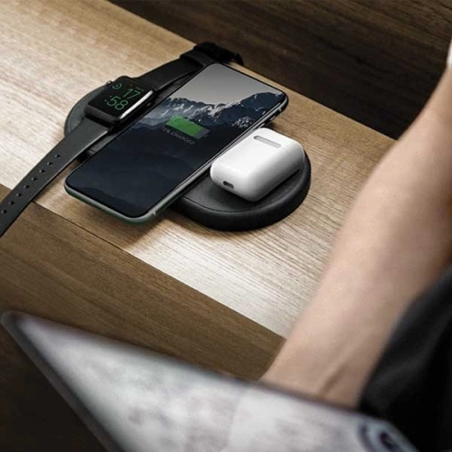 Buy UNIQ Wireless Charger Aereo 3w1 10W Fast charge charcoal black (LITHOS Collective) - UNIQ160BLK - {ean13} - Home Screen Store Europe