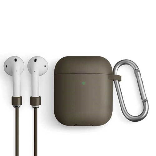 Kup Etui UNIQ Vencer Apple AirPods 1/2 Silicon bej/sablon închis bej - UNIQ159SNDBEI - {ean13} - Sklep Home Screen