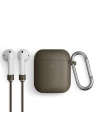 Etui UNIQ Vencer Apple AirPods 1/2 Silicon bej/sablon închis bej