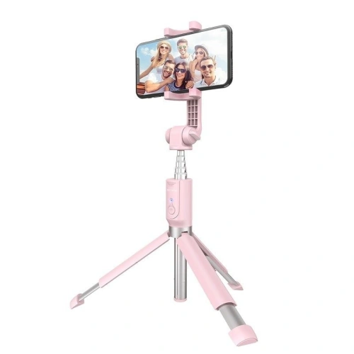 Buy BlitzWolf BW-BS4 Selfie Stick Tripod 3in1 Pink - BLZ214RS - {ean13} - Home Screen Store Europe
