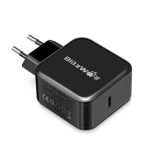 Kup Încărcător de rețea USB tip C BlitzWolf BW-S10 30W negru - BLZ212BLK - {ean13} - Sklep Home Screen