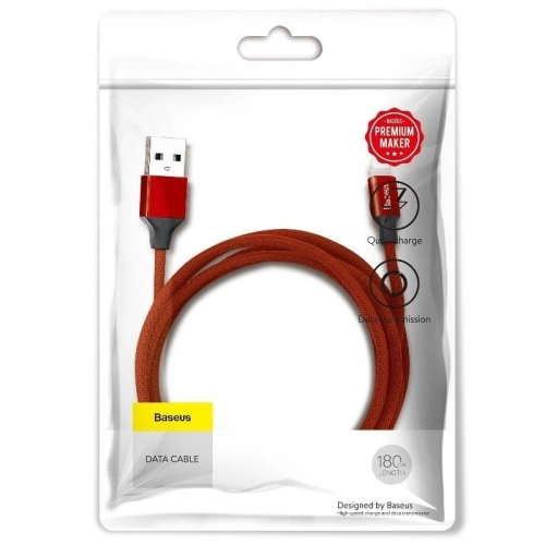 Kup Kabel Baseus Yiven Lightning 180 cm 2A - czerwony - BSU1297RED - {ean13} - Sklep Home Screen