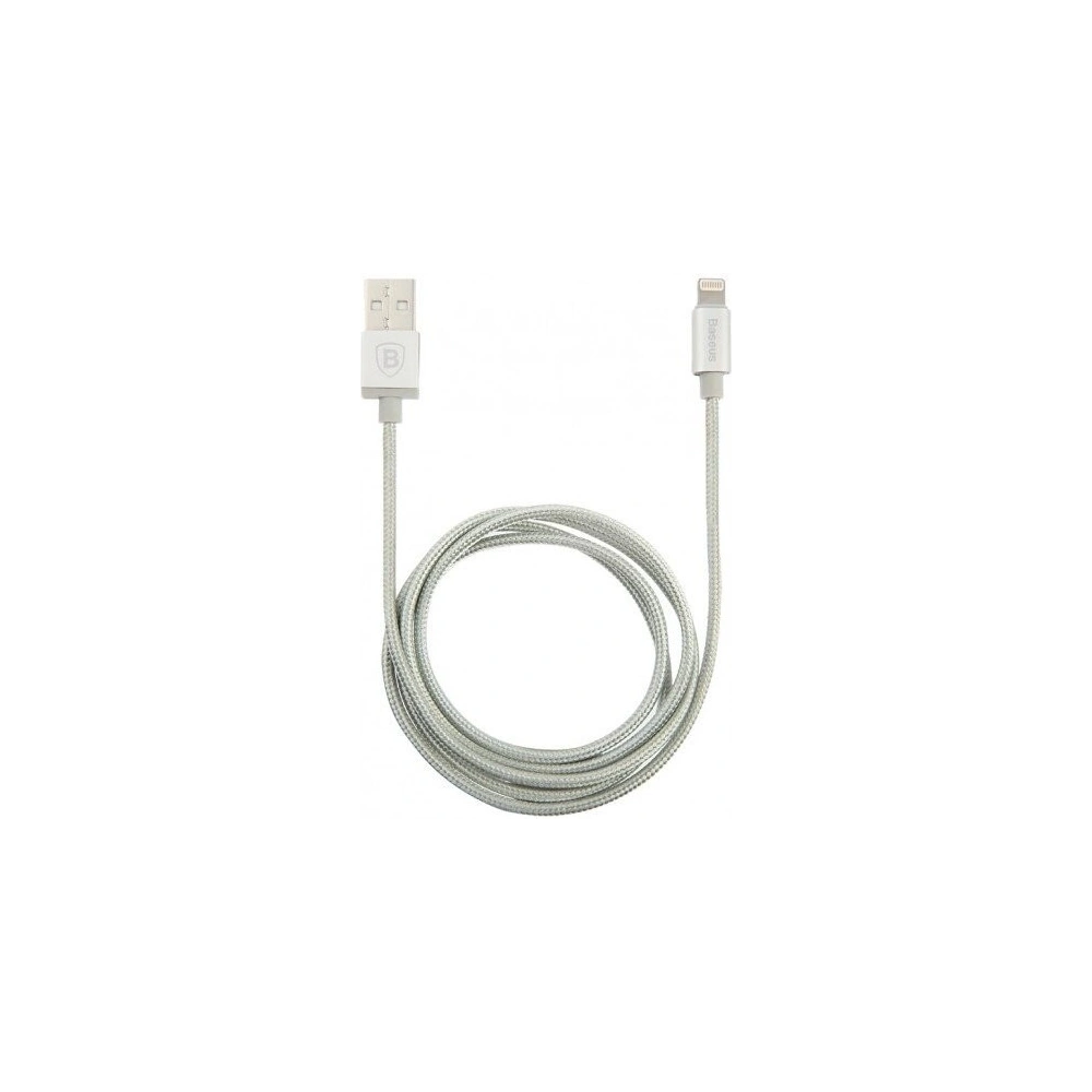 Kabel Baseus Antila Lightning 1m 2.4A MFI - srebrny
