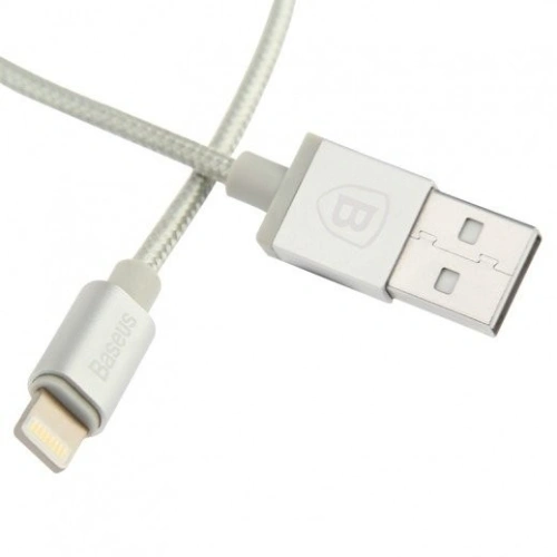 Kup Kabel Baseus Antila Lightning 1m 2.4A MFI - srebrny - BSU1307SLV - {ean13} - Sklep Home Screen