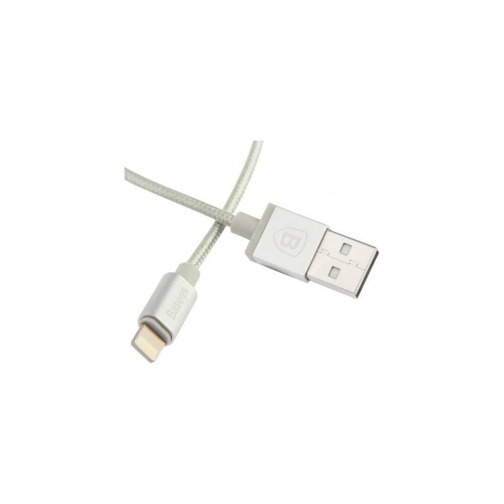 Kabel Baseus Antila Lightning 1m 2.4A MFI - srebrny