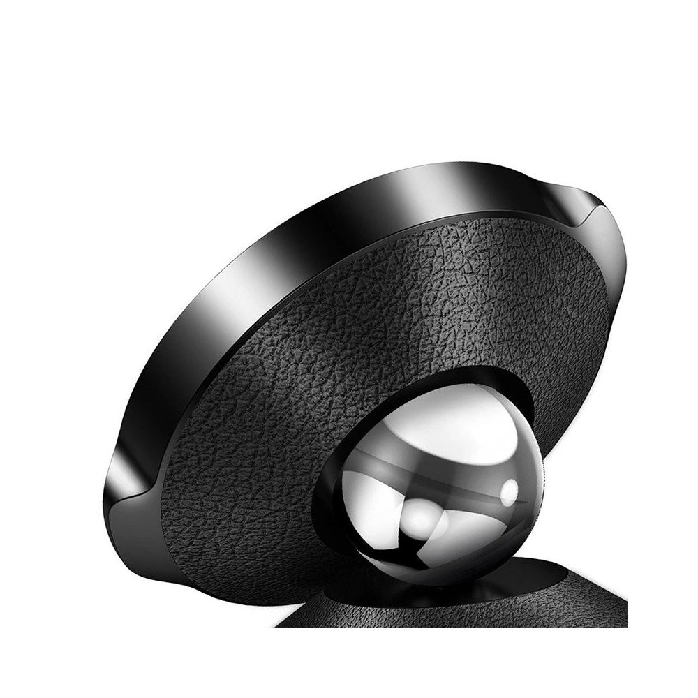 Magnetyczny uchwyt samochodowy do kratki wentylacyjnej Baseus - czarny, skóra