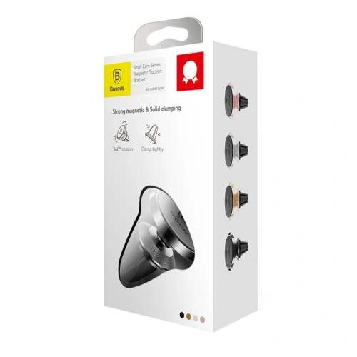 Kup Magnetický držák do auta na ventilační mřížku Baseus - černý, kůže - BSU1320BLK - {ean13} - Sklep Home Screen