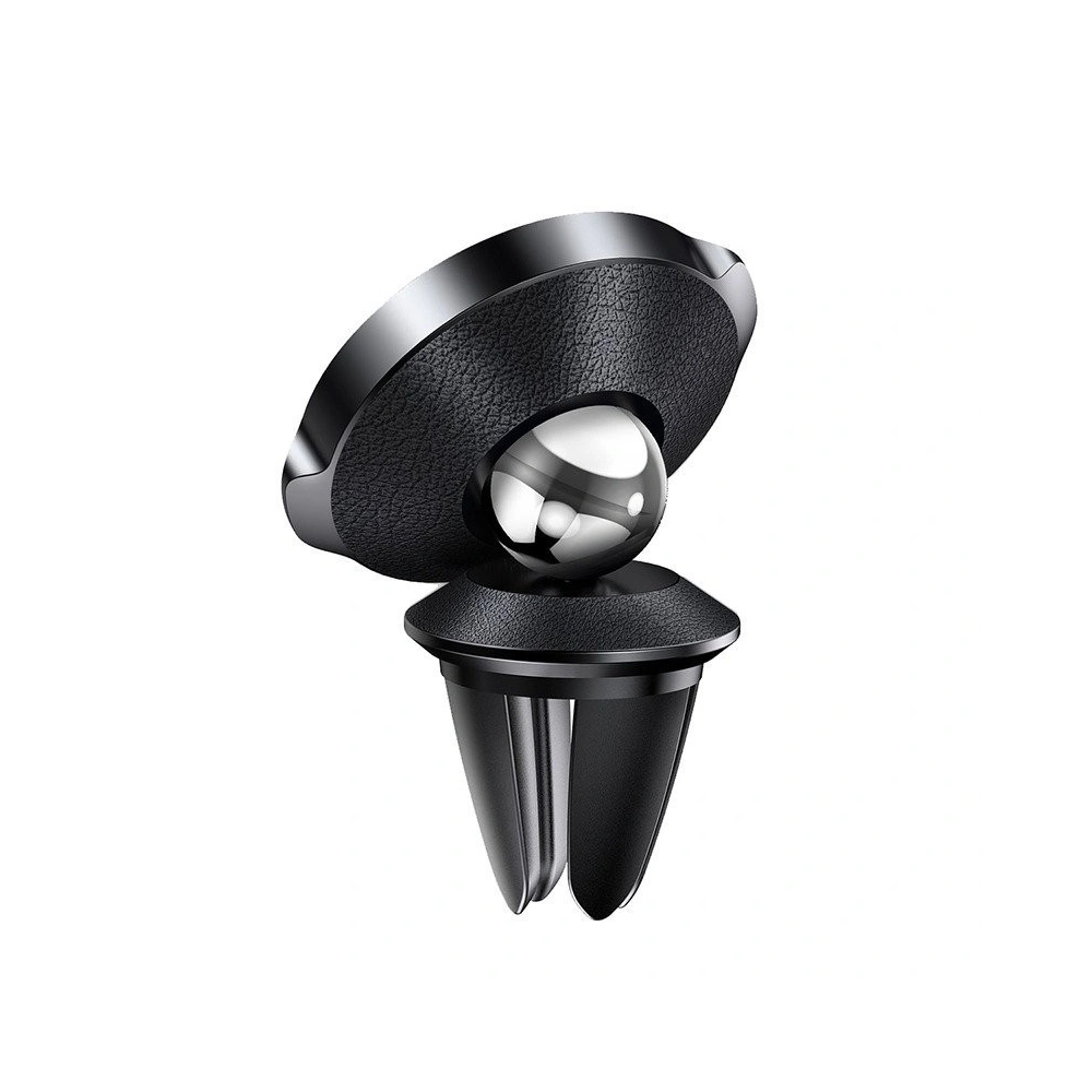 Magnetyczny uchwyt samochodowy do kratki wentylacyjnej Baseus - czarny, skóra