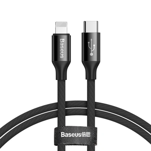 Kup Kabel Baseus Yiven Typ C / Ligtning 2m 2A (černý) - BSU1323BLK - {ean13} - Sklep Home Screen