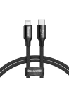 Kabel Baseus Yiven Typ C / Ligtning 2m 2A (černý)
