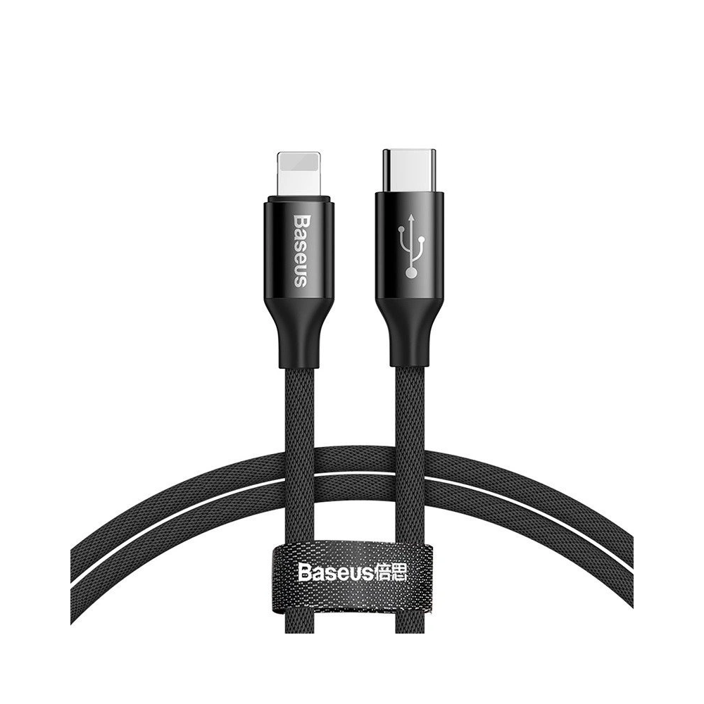 Kabel Baseus Yiven Typ C / Ligtning 2m 2A (czarny)