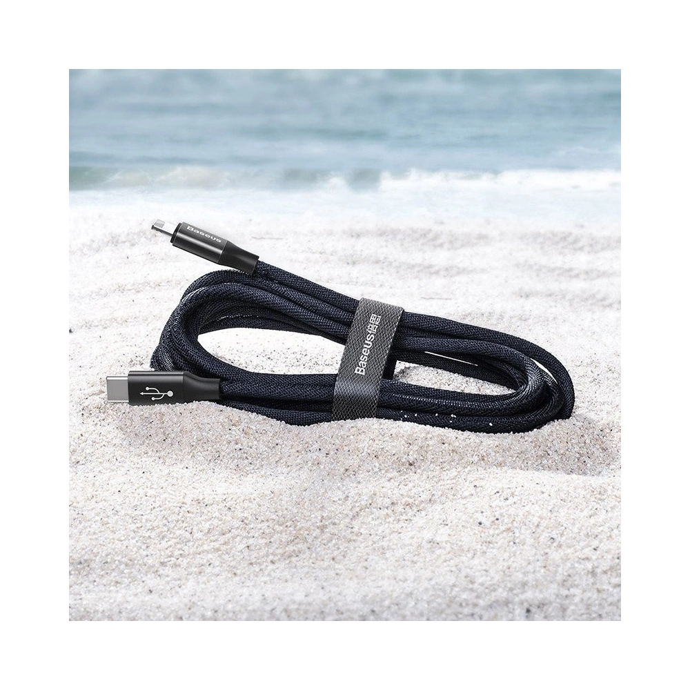 Kabel Baseus Yiven Typ C / Ligtning 2m 2A (czarny)