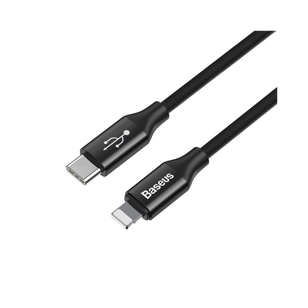 Kabel Baseus Yiven Typ C / Ligtning 2m 2A (czarny)