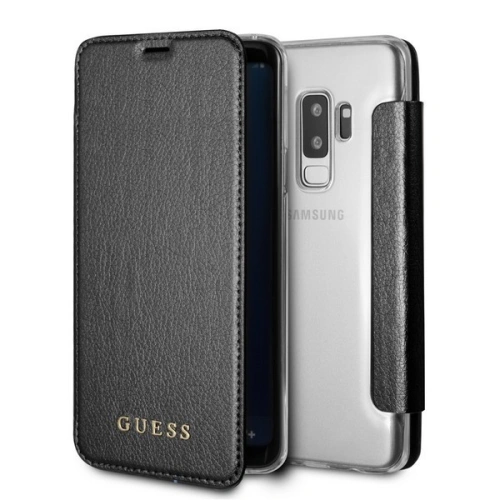Kup Guess Samsung Fall GUFLBKS9LIGLTBK Galaxy S9 Plus G965 schwarz/schwarz Buch Iridescent - GUE458BLK - {ean13} - Sklep Home Screen