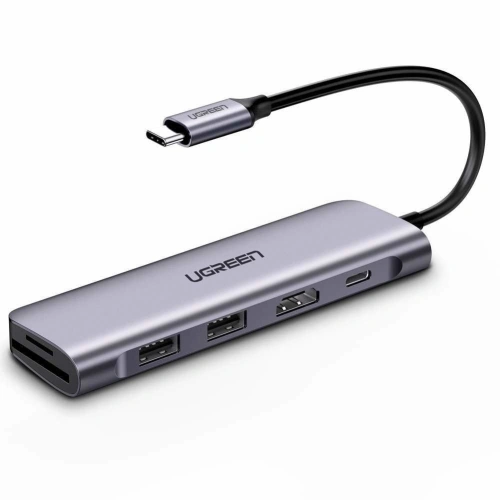 Kup Adapter 6w1 UGREEN Hub USB-C la 2x USB 3.0 + HDMI + SD/MicroSD + PD - UGR290 - {ean13} - Sklep Home Screen