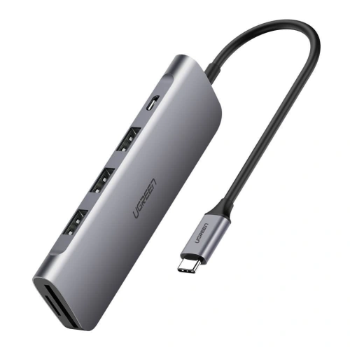 Kup Adapter 5w1 UGREEN Hub USB-C la 3x USB 3.0 + SD + MicroSD - UGR291 - {ean13} - Sklep Home Screen